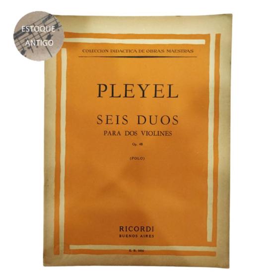 Imagem de Livro pleyel seis duos para violines op. 48 rev. polo (estoque antigo)