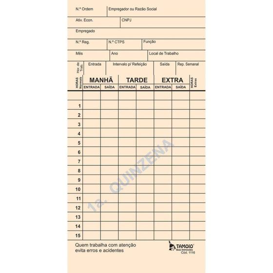 Imagem de Livro ponto cartão palha (diponto) c/cnpj pct com 100 - GNA