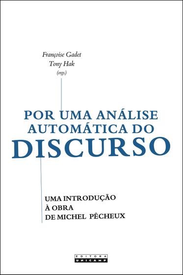 Imagem de Livro - Por uma análise automática do discurso