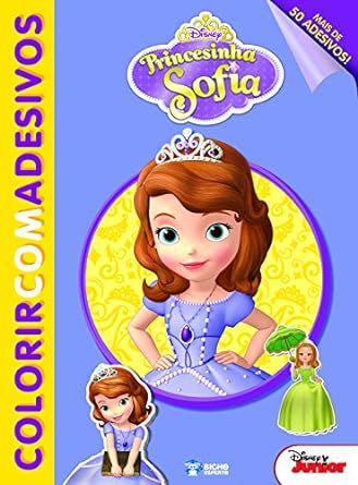 Imagem de Livro Princesinha Sofia - Coleção Disney Colorir com Adesivos - Bicho Esperto