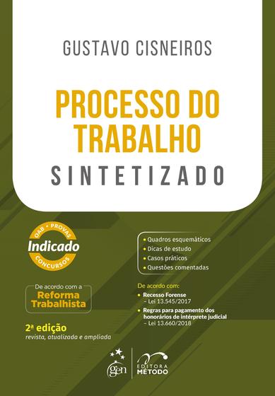 Imagem de Livro - Processo do Trabalho Sintetizado - 2ª Edição 2018