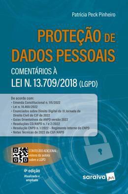 Imagem de Livro Proteção de Dados Pessoais Comentários À Lei N 13709/2018 LGPD