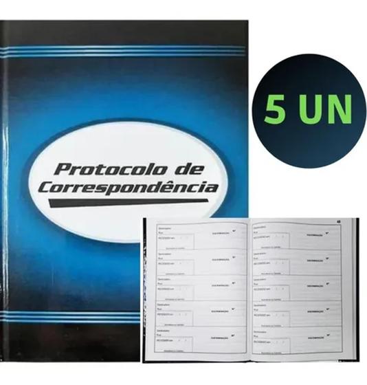 Imagem de Livro Protocolo de Correspondência Pacote Com 5un