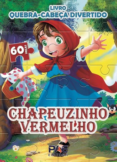 Imagem de Livro Quebra-Cabeça Divertido - Chapeuzinho Vermelho - PAE EDITORA E DISTRIBUIDORA