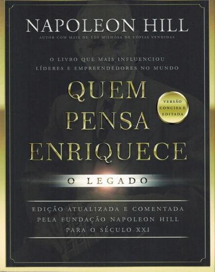 Imagem de Livro Quem Pensa Enriquece: O Legado Napoleon Hill Edição de Bolso