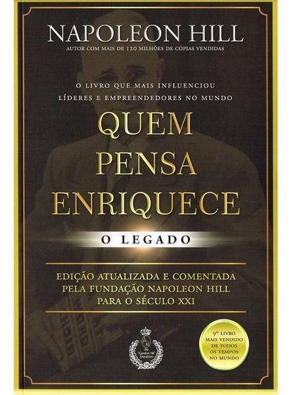 Imagem de Livro Quem Pensa Enriquece O Legado Napoleon Hill