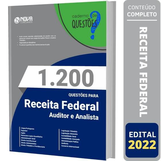 Imagem de Livro Questões Gabaritadas Receita Federal - Auditor