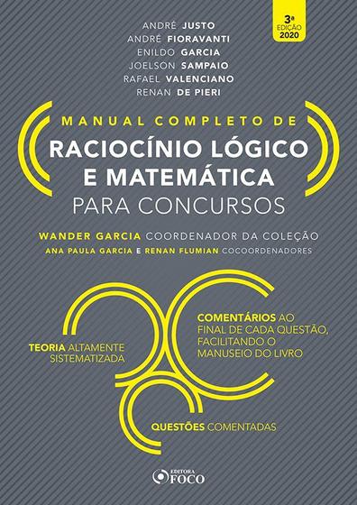 Livro - RACIOCÍNIO LÓGICO E MATEMÁTICA PARA CONCURSOS - MANUAL COMPLETO ...