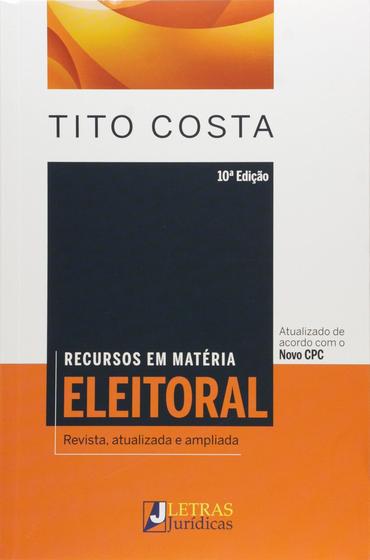 Imagem de Livro - Recursos em matéria eleitoral