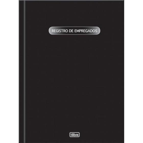 Imagem de Livro Registro de Empregados Capa Dura 50 Folhas 218X319MM Pacote com 10