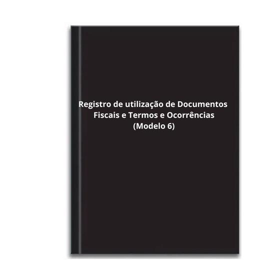 Imagem de Livro Registro Documento Fiscal e Termos de Ocorrência Mod 6