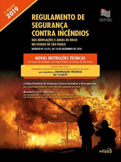 Imagem de Livro - Regulamento de segurança contra incêndios das edificações e áreas de risco no estado de São Paulo