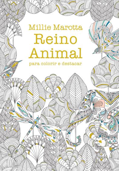 Imagem de Livro - Reino animal para colorir e destacar