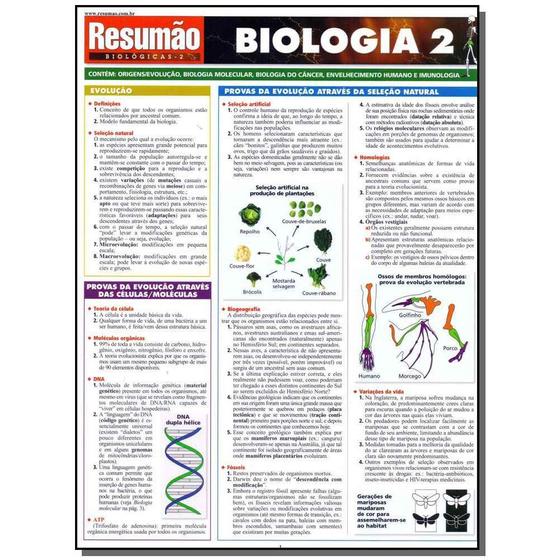 Imagem de Livro - Resumao Biologicas - Biologia Vol. 02