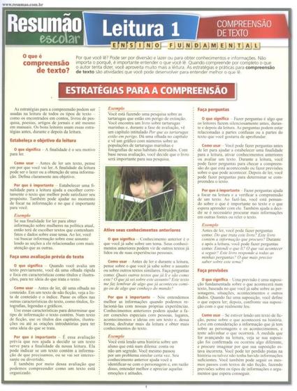 Imagem de Livro - Resumao - Leitura 1 - Compreensao De Texto