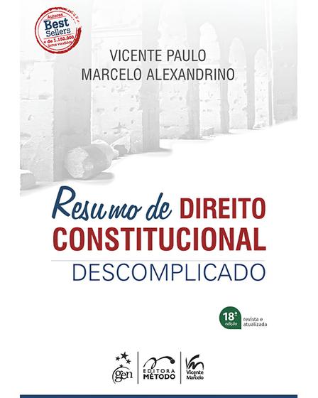 Imagem de Livro - Resumo de Direito Constitucional Descomplicado