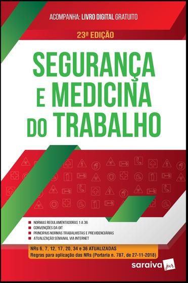 Imagem de Livro - Segurança e medicina do trabalho - 23ª edição de 2019