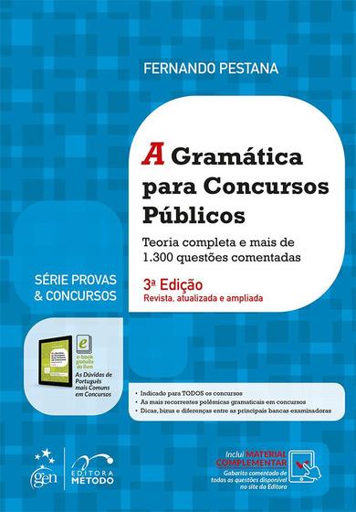 Imagem de Livro - Série Provas & Concursos - A Gramática para Concursos Públicos