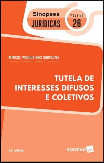 Imagem de Livro - Sinopses jurídicas: Tutela de interesses difusos e coletivos - 13ª edição de 2019