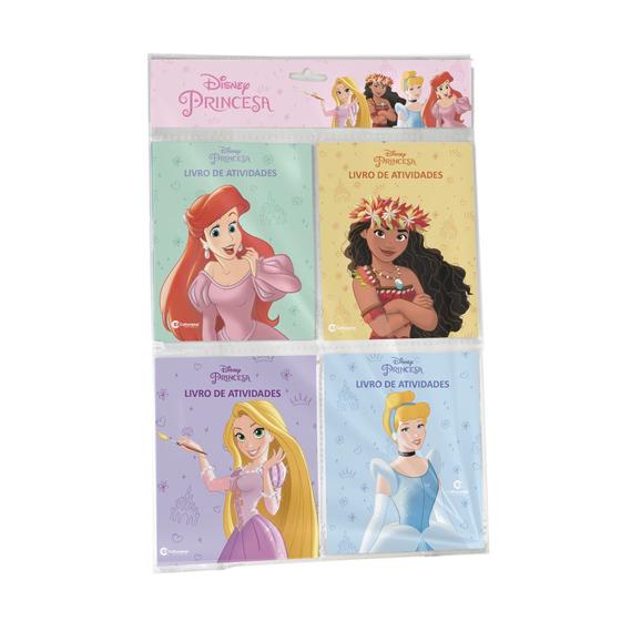 Imagem de Livro - Solapa Pop com 4 Minilivros de Atividades - Disney Princesas