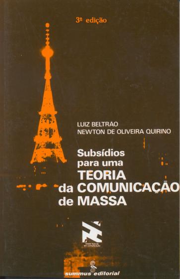 Imagem de Livro - Subsídios para uma teoria da comunicação de massa