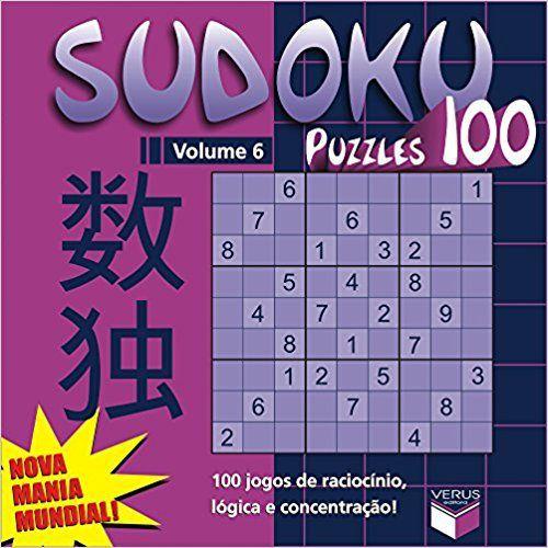 Imagem de Livro - Sudoku Puzzles 100 (volume 6) - 100 jogos de raciocínio, lógica e concentração!