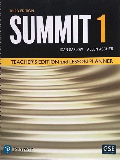 Imagem de Livro - Summit 3Ed Teacher's Book Ed Lesson Planner Level 1