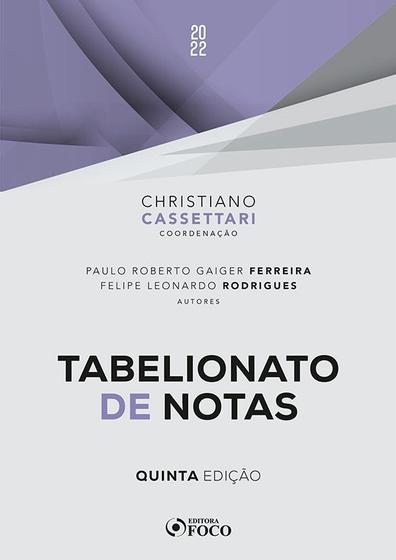 Imagem de Livro - TABELIONATO DE NOTAS - 5ª ED - 2022