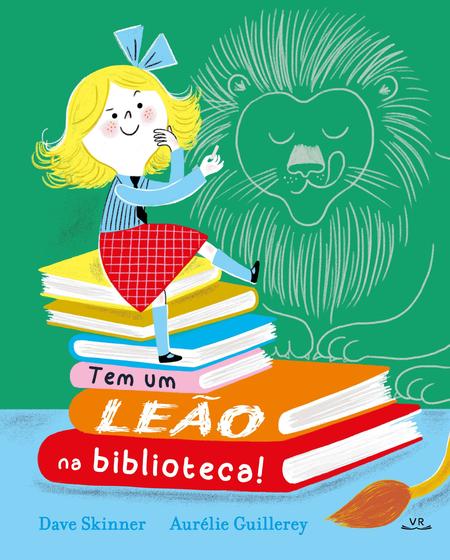 Imagem de Livro - Tem um leão na biblioteca!