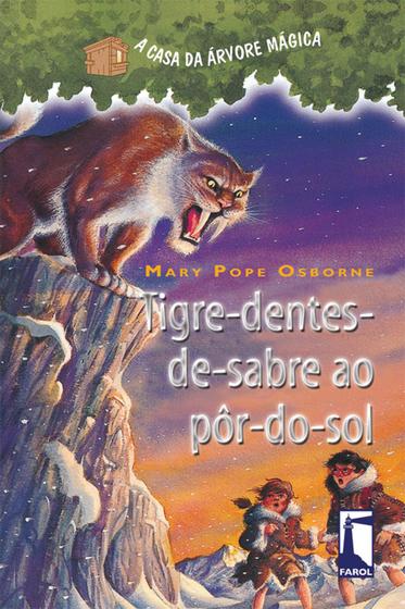 Imagem de Livro - Tigre-dentes-de-sabre ao pôr do sol