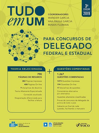 Imagem de Livro - Tudo em um: Para concursos de delegado: Federal e Estadual - 3ª edição - 2019