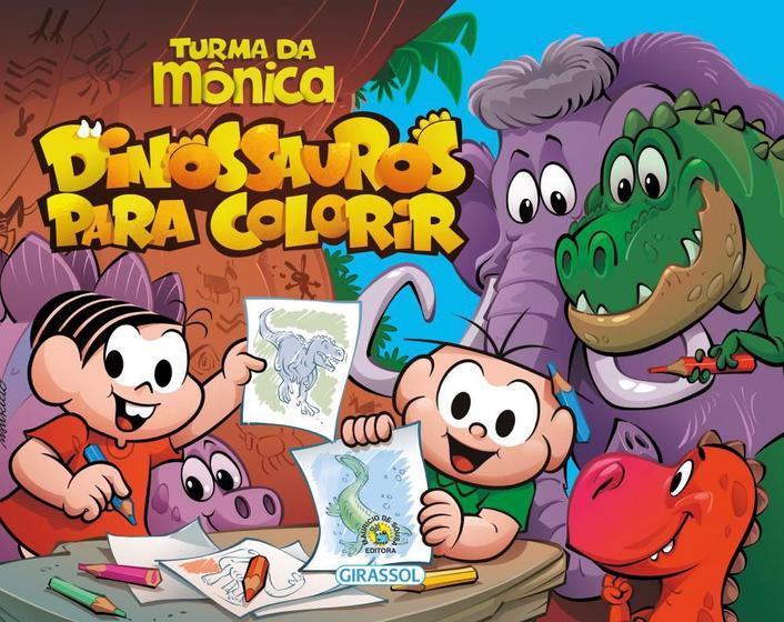 Livro - Turma da Mônica - Dinossauros para colorir - Livros de ...