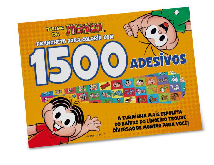 Imagem de Livro - Turma Da Mônica - Prancheta para colorir com 1500 Adesivos