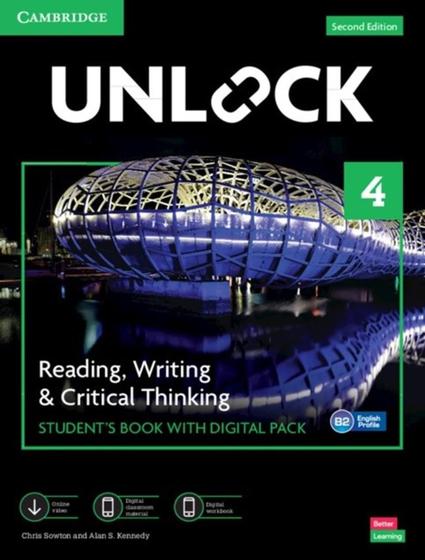 Imagem de Livro - Unlock 4 - Reading, Writing And Critical Thinking Sb With Digital Pack - 2Nd Ed