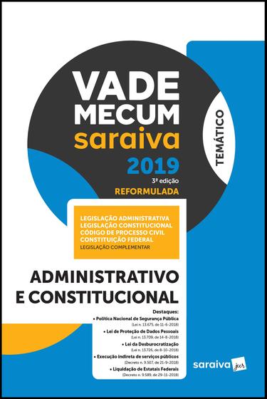 Imagem de Livro - Vade Mecum administrativo e constitucional - 3ª edição de 2019