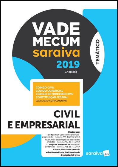 Imagem de Livro - Vade Mecum civil e empresarial - 3ª edição de 2019