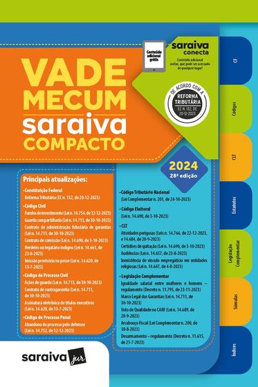 Imagem de Livro - Vade Mecum Compacto - 28ª edição 2024