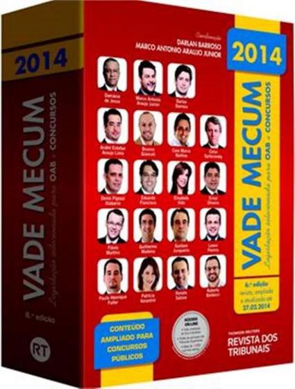 Imagem de Livro - Vade Mecum - Legislacao Selecionada Para Oab E Concursos 2014 - 6ª Ed.