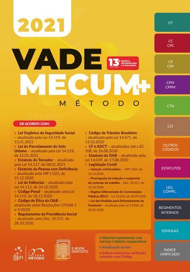 Imagem de Livro - Vade Mecum+ Método 2021