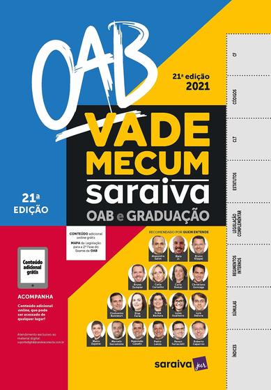 Imagem de Livro - Vade Mecum OAB e Graduação - 21ª Edição 2021