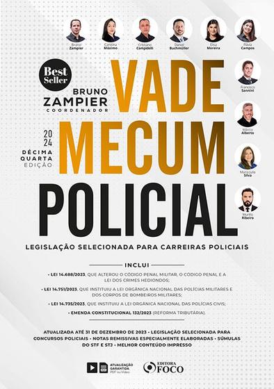 Imagem de Livro - Vade Mecum Policial - Legislação Selecionada Para Carreiras Policiais - 14 ª Ed - 2024