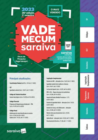 Imagem de Livro - Vade Mecum Saraiva - Tradicional - 36ª edição 2023