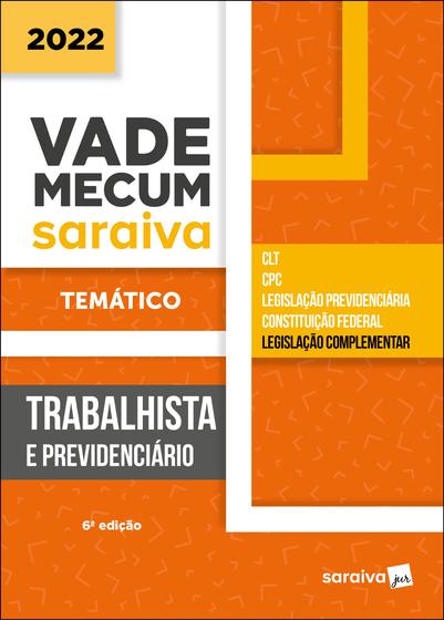 Imagem de Livro - Vade Mecum Trabalhista - Temático - 6ª edição 2022