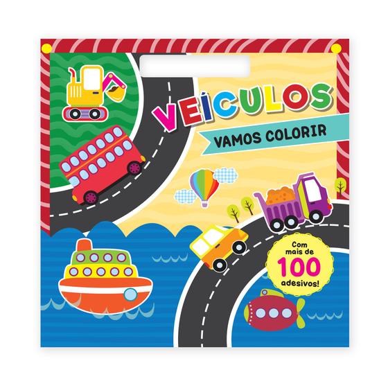 Imagem de Livro - Vamos colorir - Veículos