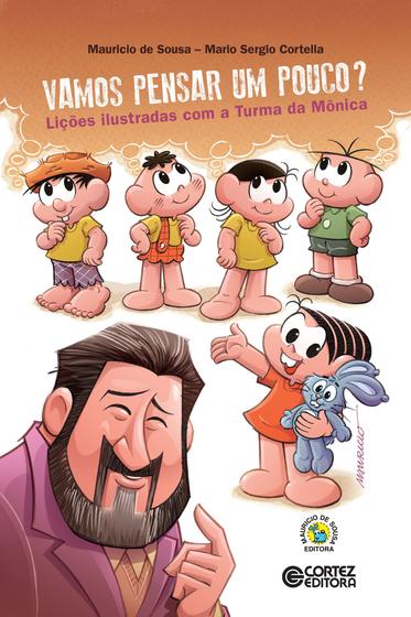 Imagem de Livro - Vamos pensar um pouco? Lições ilustradas com a Turma da Mônica