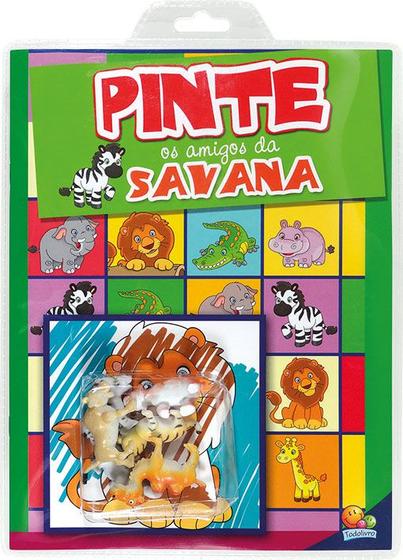 Livro - Vamos pintar! Pinte os amigos da savana Menor preço em Livro - Vamos pintar! Pinte os amigos da savana