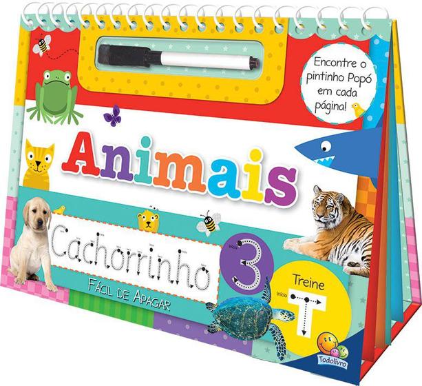 Livro - Vire e desvire - fácil de apagar: animais Menor preço em Livro - Vire e desvire - fácil de apagar: animais