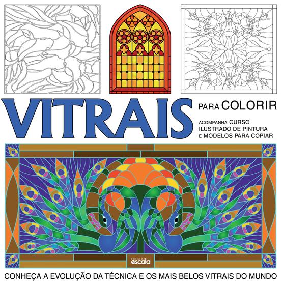 Imagem de Livro - Vitrais para colorir