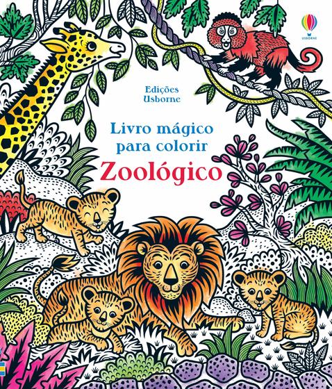 Imagem de Livro - Zoológico: livro mágico para colorir