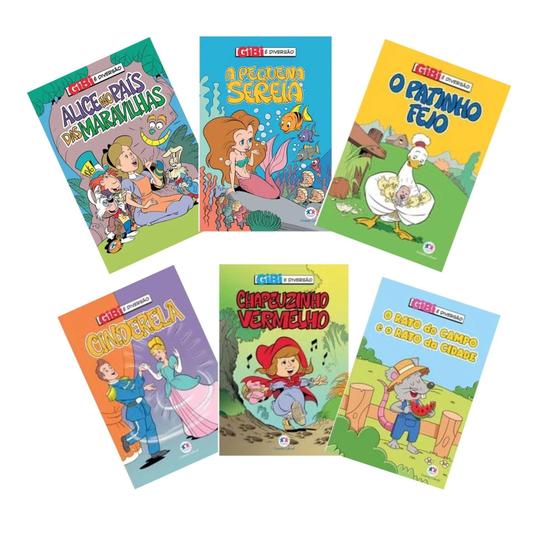 Imagem de Livros com historias infantis em forma de gibis diversão - Ciranda Cultural